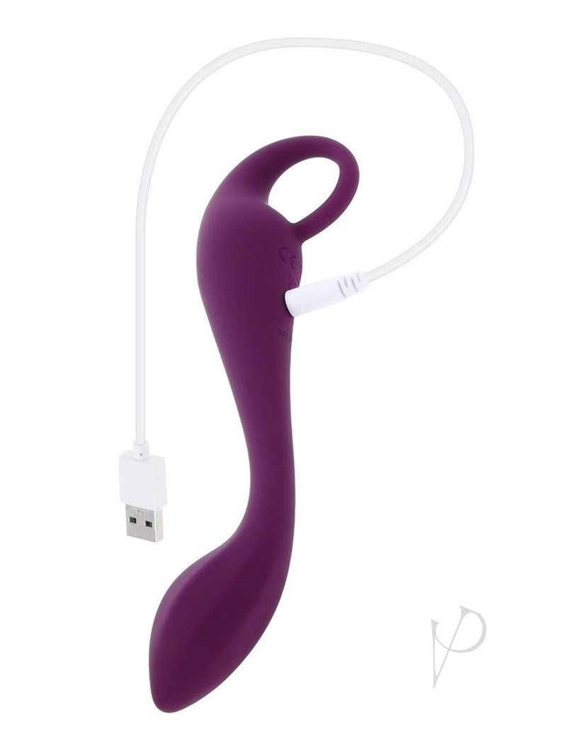 Lochness G Rechargeable Silicone G-Spot Vibrator - Red