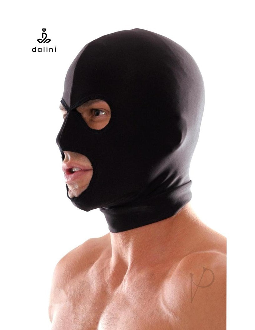 Fetish Fantasy Spandex 3 Hole Hood - Black