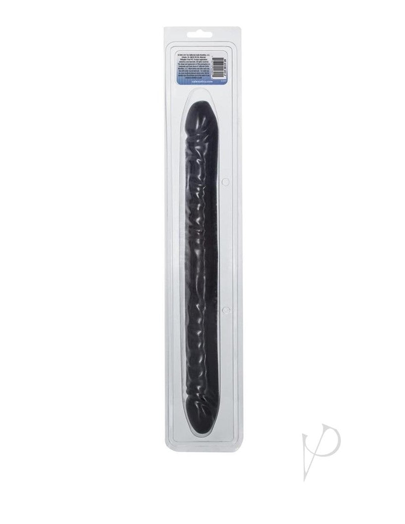Black Veined Double Dildo 18in - Black
