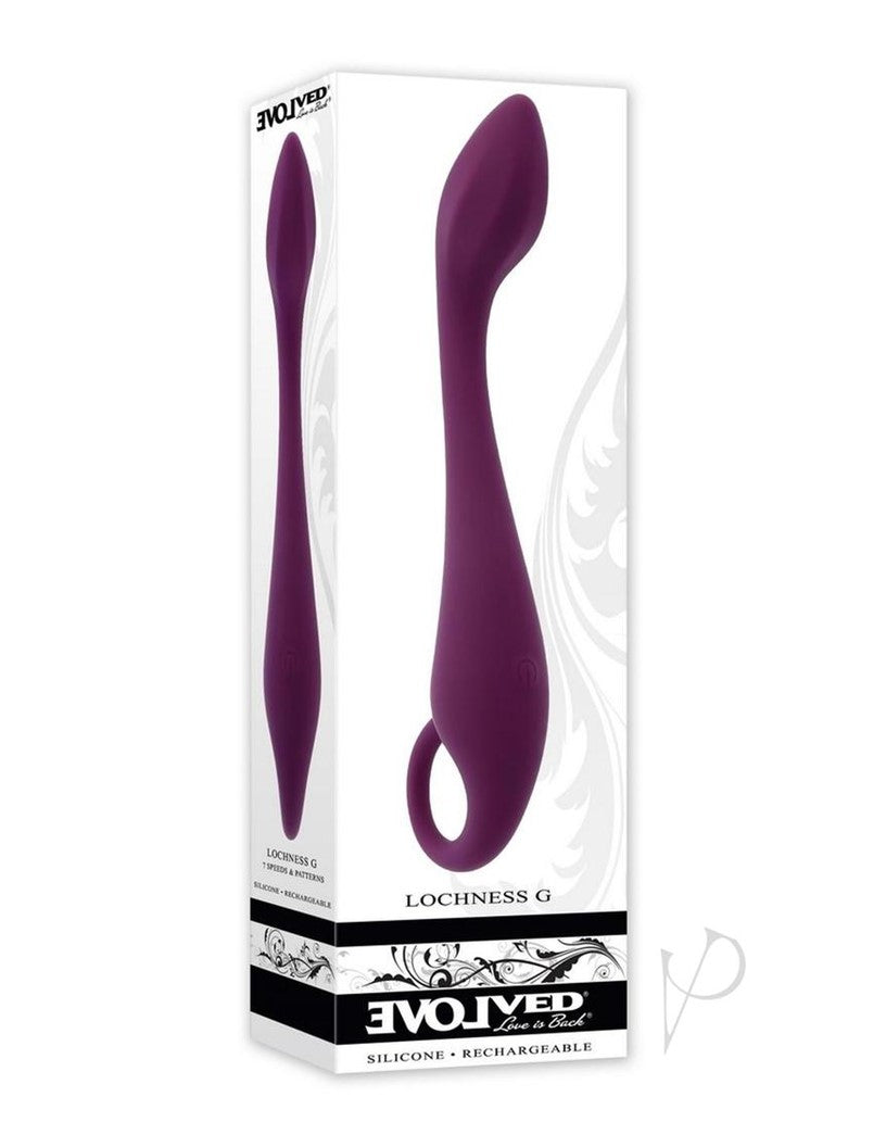 Lochness G Rechargeable Silicone G-Spot Vibrator - Red
