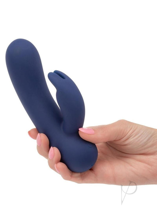 Cashmere Silk Bunny Rechargeable Silicone Rabbit Vibrator - Blue