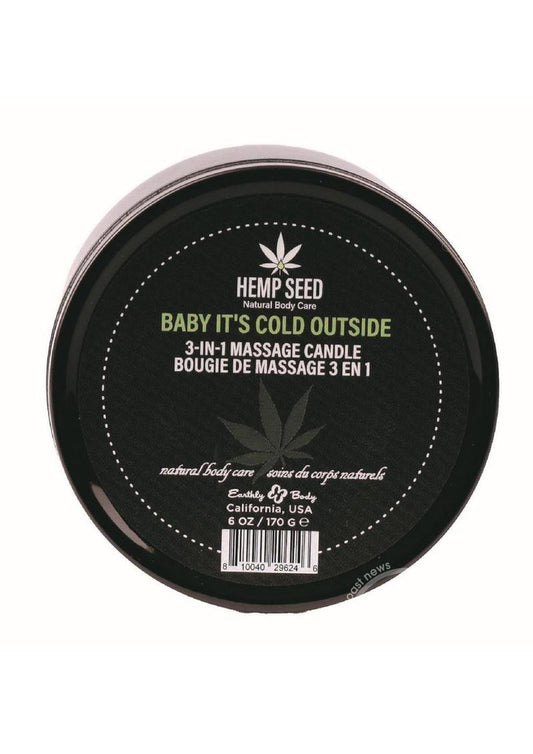 Hemp Seed 3-in-1 Holiday Candle Baby It's Cold Outside 6oz / 170g