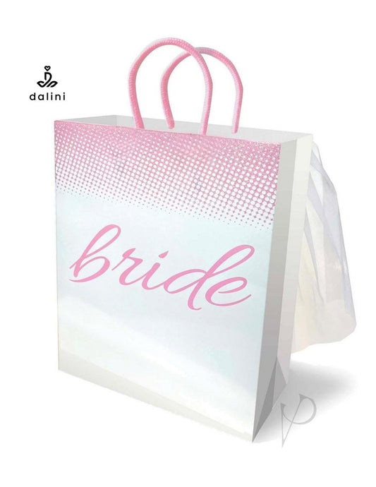 Bride Veil Gift Bag - White/Pink