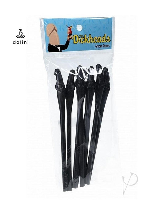 S-Line The Dickheads Groom Straws - Black