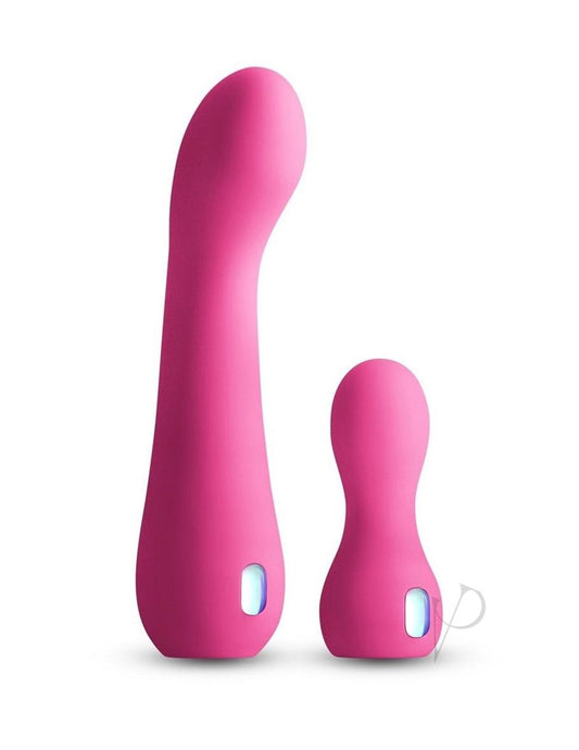 Inya Couplet Rechargeable Silicone Vibrators (2pc Set) - Pink