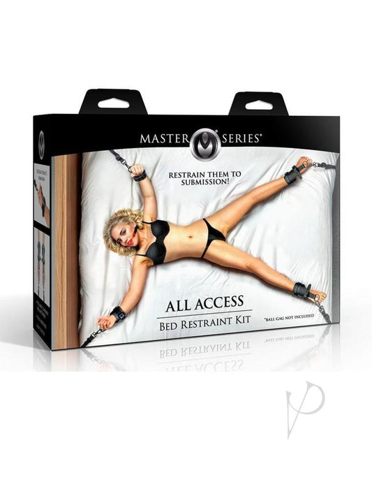 Master Series All Access Bed Restraint Kit - Black